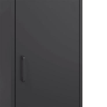vidaXL Ντουλάπι Μαύρο 36x39x113cm από Ατσάλι 1 τεμ.