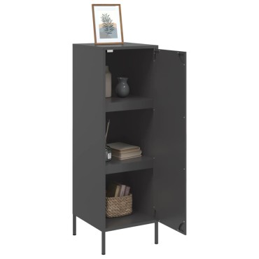 vidaXL Ντουλάπι Μαύρο 36x39x113cm από Ατσάλι 1 τεμ.