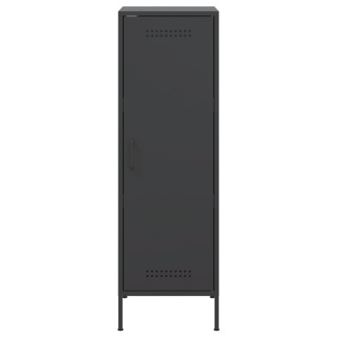 vidaXL Ντουλάπι Μαύρο 36x39x113cm από Ατσάλι 1 τεμ.