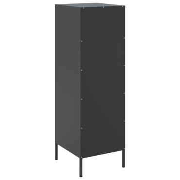 vidaXL Ντουλάπι Μαύρο 36x39x113cm από Ατσάλι 1 τεμ.