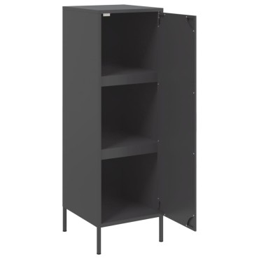 vidaXL Ντουλάπι Μαύρο 36x39x113cm από Ατσάλι 1 τεμ.