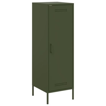 vidaXL Ντουλάπι Πράσινο Λαδί 36x39x113cm από Ατσάλι 1 τεμ.