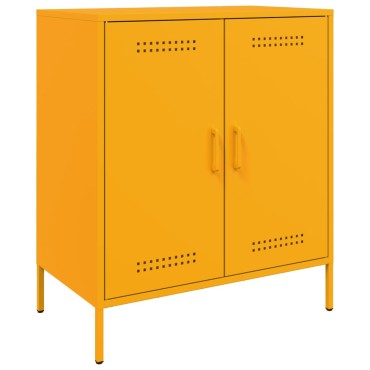 vidaXL Ντουλάπι Μουσταρδί 68x39x79cm από Ατσάλι 1 τεμ.