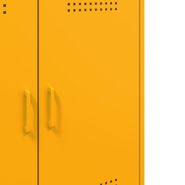 vidaXL Ντουλάπι Μουσταρδί 68x39x79cm από Ατσάλι 1 τεμ.