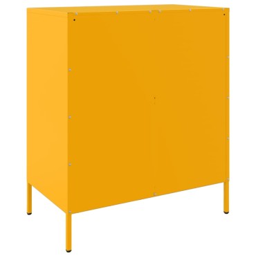 vidaXL Ντουλάπι Μουσταρδί 68x39x79cm από Ατσάλι 1 τεμ.