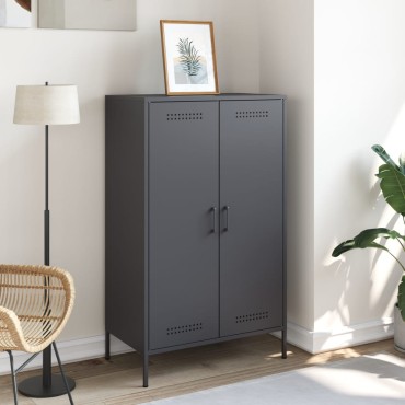 vidaXL Ντουλάπι Ανθρακί 68x39x113cm από Ατσάλι 1 τεμ.