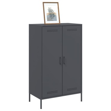 vidaXL Ντουλάπι Ανθρακί 68x39x113cm από Ατσάλι 1 τεμ.
