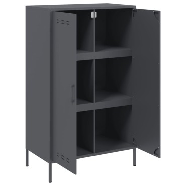 vidaXL Ντουλάπι Ανθρακί 68x39x113cm από Ατσάλι 1 τεμ.
