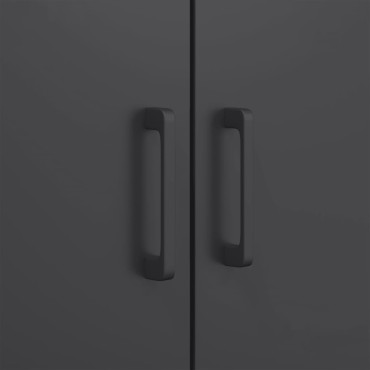 vidaXL Ντουλάπι Μαύρο 68x39x113cm από Ατσάλι 1 τεμ.
