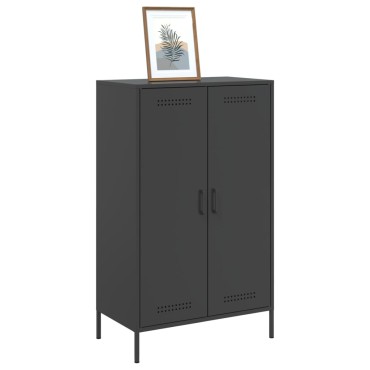 vidaXL Ντουλάπι Μαύρο 68x39x113cm από Ατσάλι 1 τεμ.