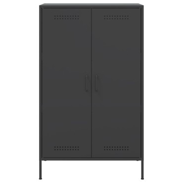 vidaXL Ντουλάπι Μαύρο 68x39x113cm από Ατσάλι 1 τεμ.