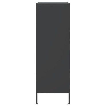 vidaXL Ντουλάπι Μαύρο 68x39x113cm από Ατσάλι 1 τεμ.