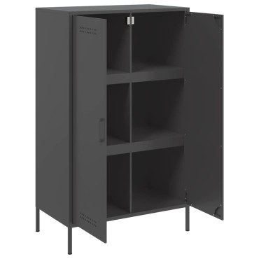 vidaXL Ντουλάπι Μαύρο 68x39x113cm από Ατσάλι 1 τεμ.