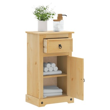 vidaXL Ντουλάπι Μπάνιου Corona 45x33x80cm από Μασίφ Ξύλο Πεύκου