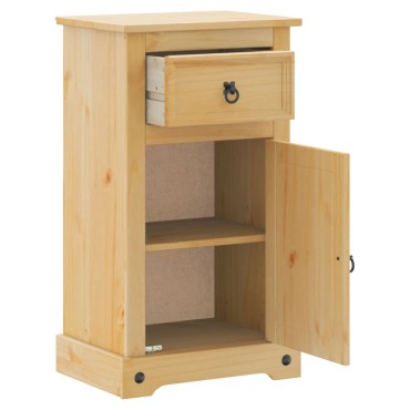 vidaXL Ντουλάπι Μπάνιου Corona 45x33x80cm από Μασίφ Ξύλο Πεύκου