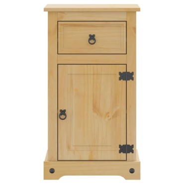 vidaXL Ντουλάπι Μπάνιου Corona 45x33x80cm από Μασίφ Ξύλο Πεύκου