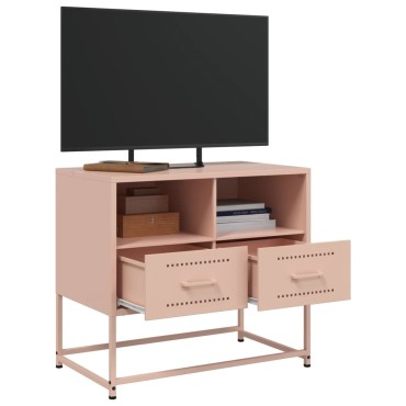 vidaXL Έπιπλο Τηλεόρασης Ροζ 68x39x60,5cm από Χάλυβα