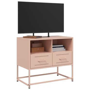 vidaXL Έπιπλο Τηλεόρασης Ροζ 68x39x60,5cm από Χάλυβα