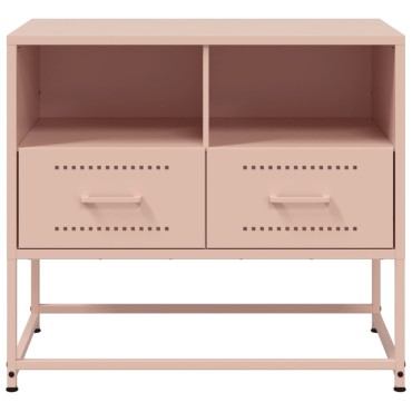 vidaXL Έπιπλο Τηλεόρασης Ροζ 68x39x60,5cm από Χάλυβα