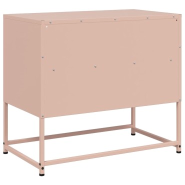 vidaXL Έπιπλο Τηλεόρασης Ροζ 68x39x60,5cm από Χάλυβα