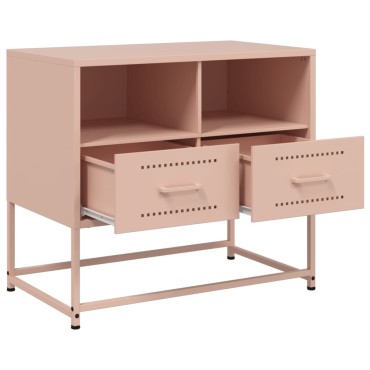 vidaXL Έπιπλο Τηλεόρασης Ροζ 68x39x60,5cm από Χάλυβα