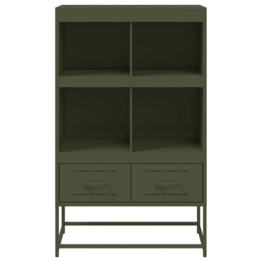 vidaXL Ντουλάπι Πράσινο Λαδί 68x39x111,5cm από Ατσάλι 1 τεμ.