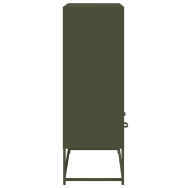 vidaXL Ντουλάπι Πράσινο Λαδί 68x39x111,5cm από Ατσάλι 1 τεμ.