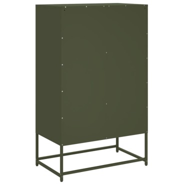 vidaXL Ντουλάπι Πράσινο Λαδί 68x39x111,5cm από Ατσάλι 1 τεμ.