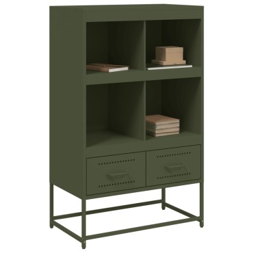 vidaXL Ντουλάπι Πράσινο Λαδί 68x39x111,5cm από Ατσάλι 1 τεμ.