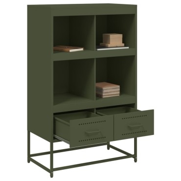 vidaXL Ντουλάπι Πράσινο Λαδί 68x39x111,5cm από Ατσάλι 1 τεμ.