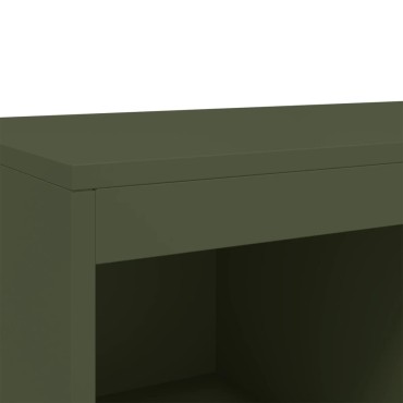 vidaXL Ντουλάπι Πράσινο Λαδί 68x39x111,5cm από Ατσάλι 1 τεμ.