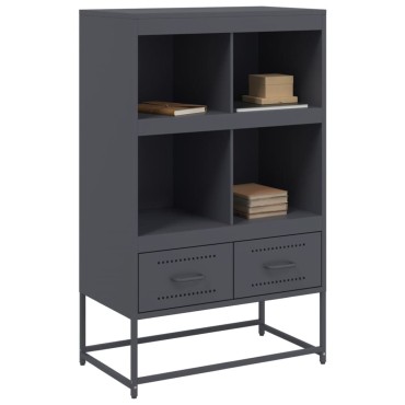 vidaXL Ντουλάπι Ανθρακί 68x39x111,5cm από Χάλυβα 1 τεμ.