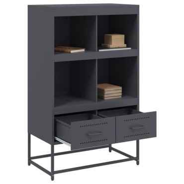 vidaXL Ντουλάπι Ανθρακί 68x39x111,5cm από Χάλυβα 1 τεμ.