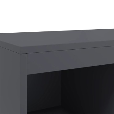 vidaXL Ντουλάπι Ανθρακί 68x39x111,5cm από Χάλυβα 1 τεμ.