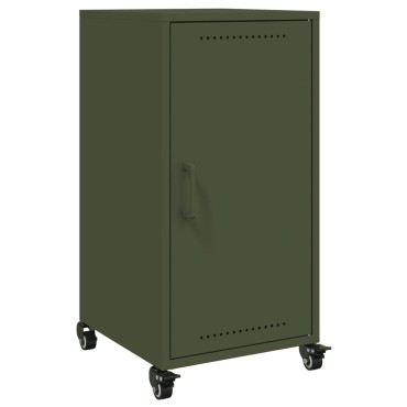 vidaXL Ντουλάπι Πράσινο Λαδί 36x39x72cm από Ατσάλι 1 τεμ.