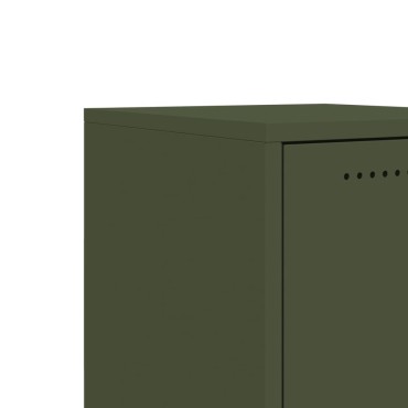 vidaXL Ντουλάπι Πράσινο Λαδί 36x39x72cm από Ατσάλι 1 τεμ.