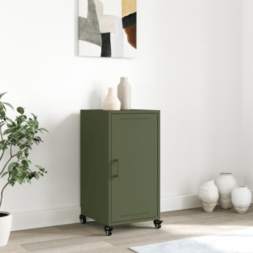 vidaXL Ντουλάπι Πράσινο Λαδί 36x39x72cm από Ατσάλι 1 τεμ.