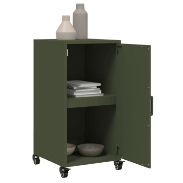 vidaXL Ντουλάπι Πράσινο Λαδί 36x39x72cm από Ατσάλι 1 τεμ.