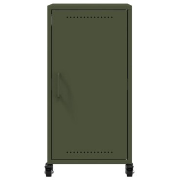 vidaXL Ντουλάπι Πράσινο Λαδί 36x39x72cm από Ατσάλι 1 τεμ.