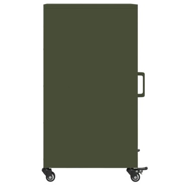 vidaXL Ντουλάπι Πράσινο Λαδί 36x39x72cm από Ατσάλι 1 τεμ.