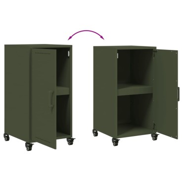 vidaXL Ντουλάπι Πράσινο Λαδί 36x39x72cm από Ατσάλι 1 τεμ.