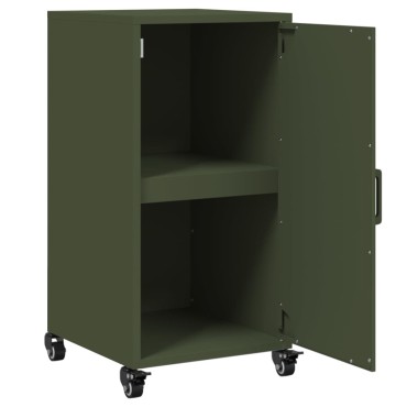vidaXL Ντουλάπι Πράσινο Λαδί 36x39x72cm από Ατσάλι 1 τεμ.