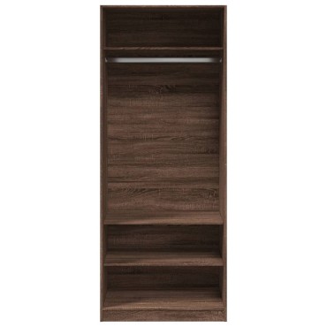vidaXL Ντουλάπα Καφέ Δρυς 80x50x200cm από Επεξεργασμένο Ξύλο 1 τεμ.