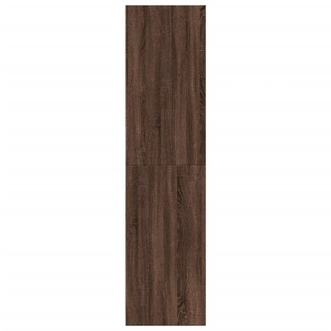 vidaXL Ντουλάπα Καφέ Δρυς 80x50x200cm από Επεξεργασμένο Ξύλο 1 τεμ.