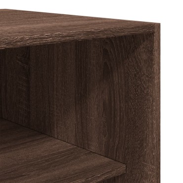 vidaXL Ντουλάπα Καφέ Δρυς 80x50x200cm από Επεξεργασμένο Ξύλο 1 τεμ.