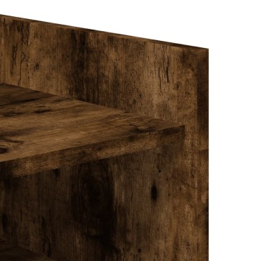 vidaXL Παπουτσοθήκη Καπνιστή Δρυς 52x37,5x100cm Επεξεργασμένο Ξύλο
