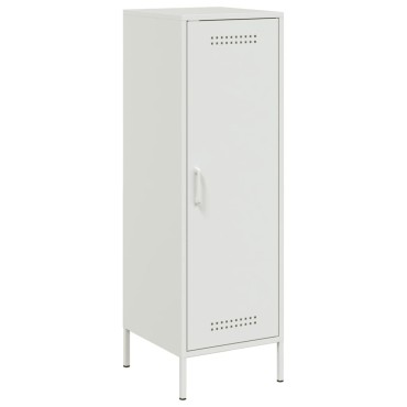 vidaXL Ντουλάπι Λευκό 36x39x113cm από Ατσάλι 1 τεμ.