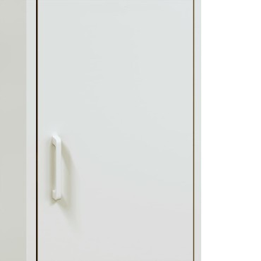 vidaXL Ντουλάπι Λευκό 36x39x113cm από Ατσάλι 1 τεμ.