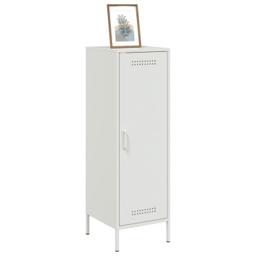 vidaXL Ντουλάπι Λευκό 36x39x113cm από Ατσάλι 1 τεμ.