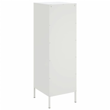 vidaXL Ντουλάπι Λευκό 36x39x113cm από Ατσάλι 1 τεμ.